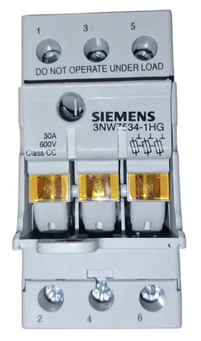 Siemens 3NW7534-1HG SENTRON Sicherungshalter Class CC 3-polig 30A 600V